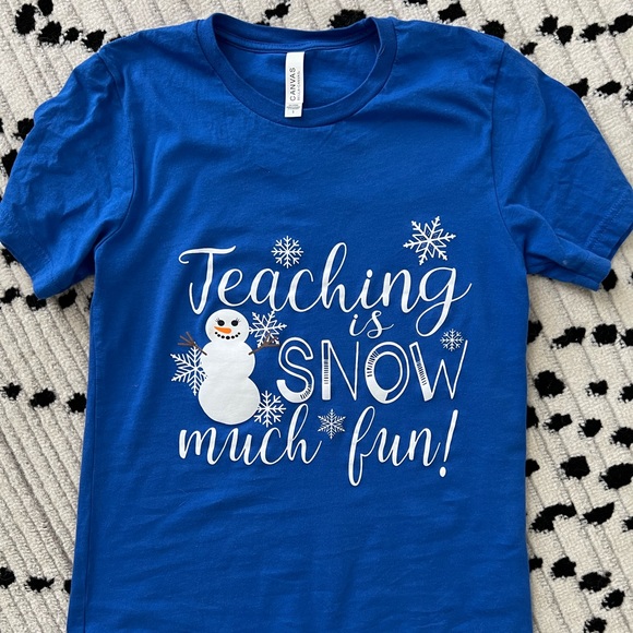 Teaching is Snow Much Fun- Teacher Tee - Picture 3 of 4